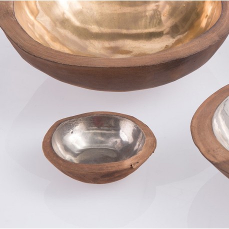 Bowl gold & silver