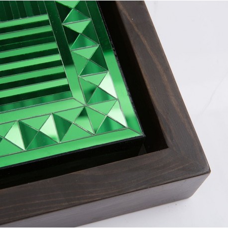 Small color square mirror